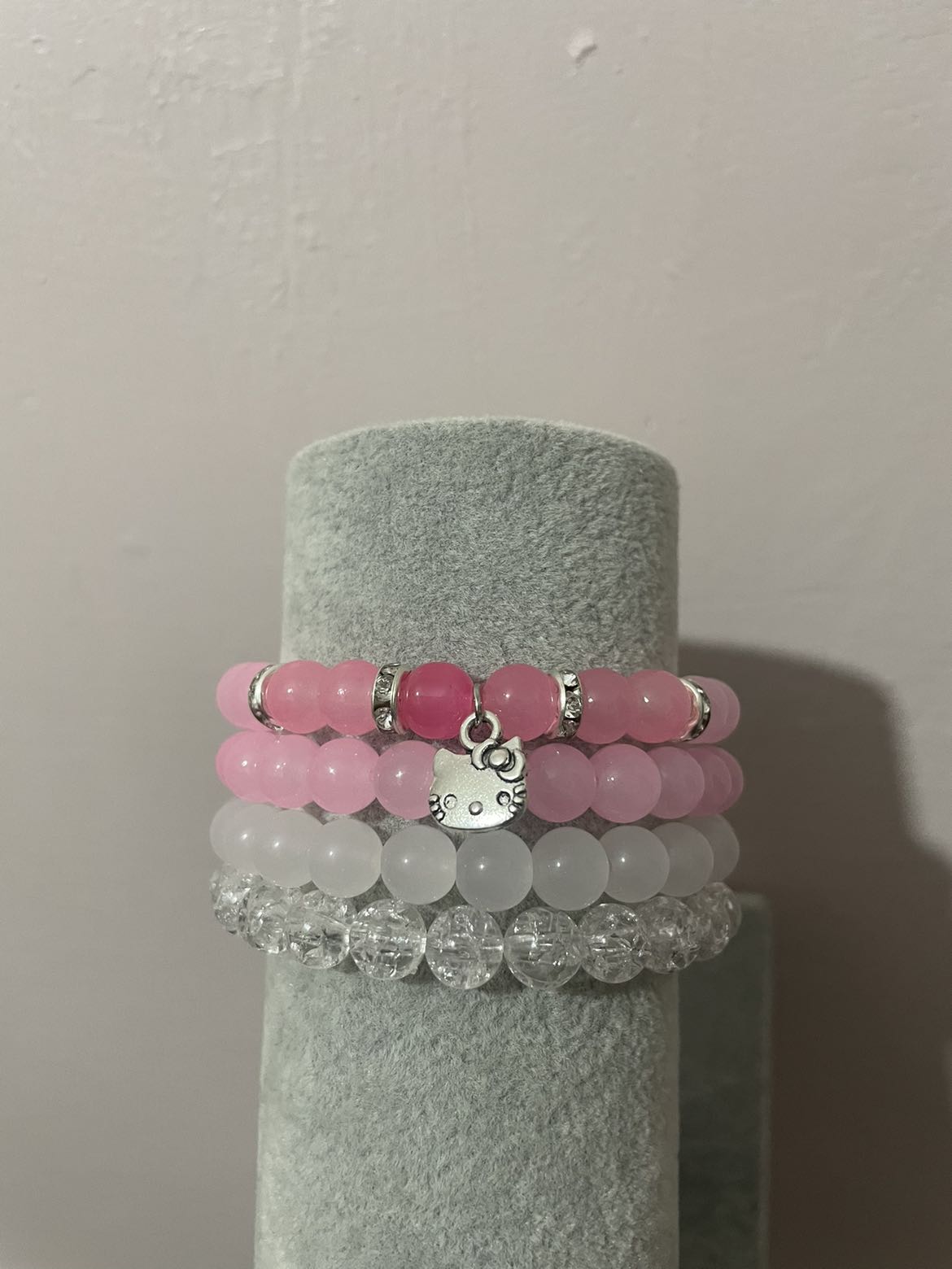 Hello kitty bracelet stack 💕