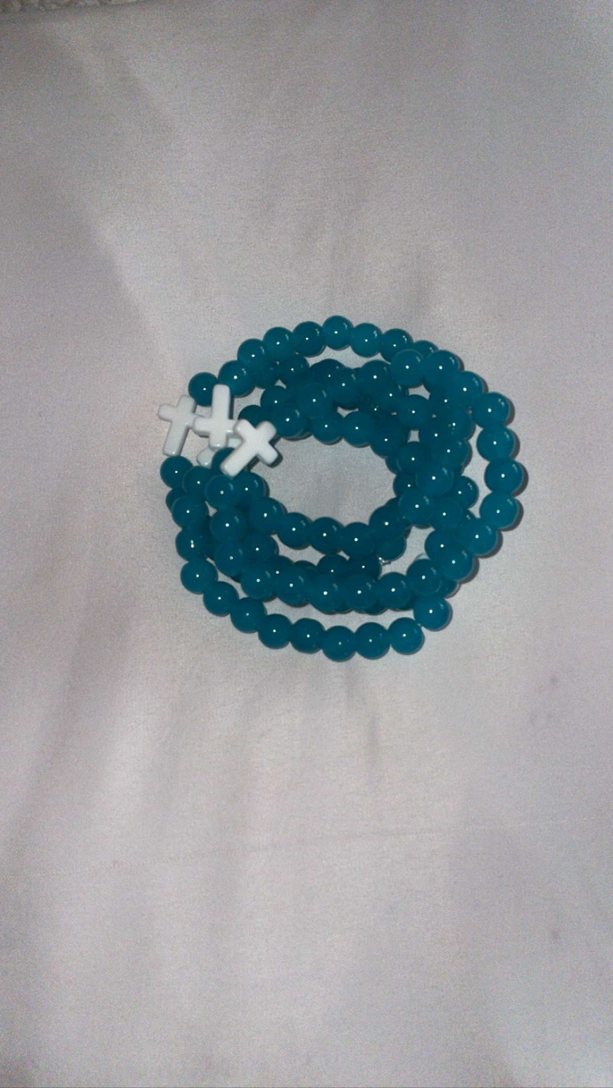 Blue Cross bracelet