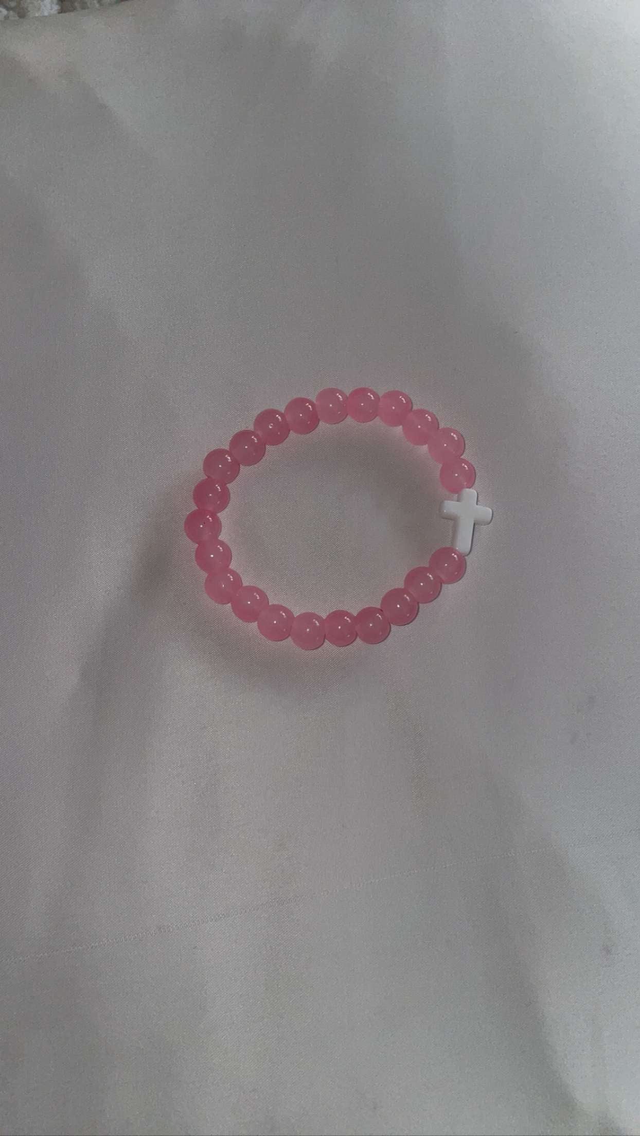 Pink cross bracelets