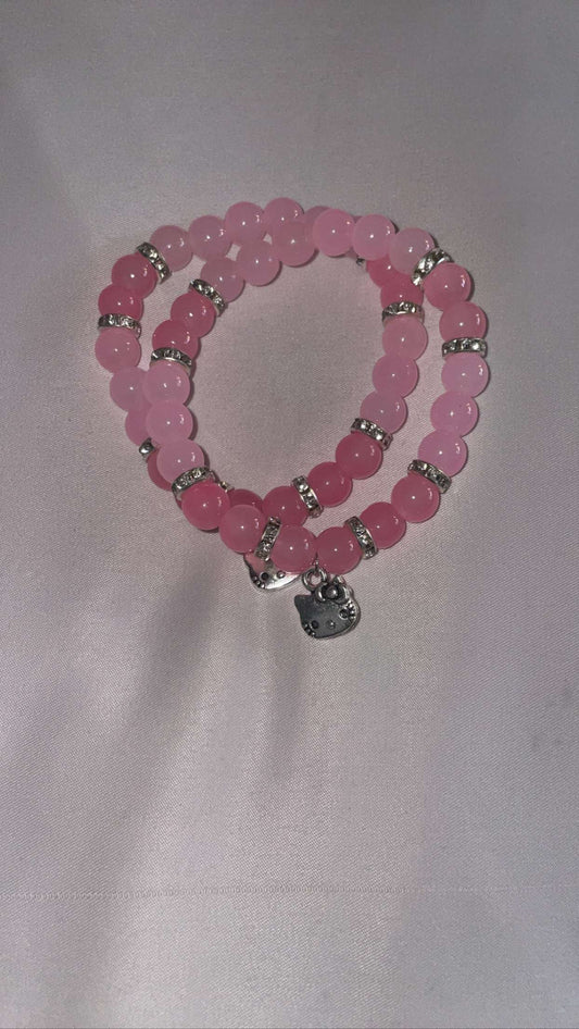 Pink hello kitty bracelets